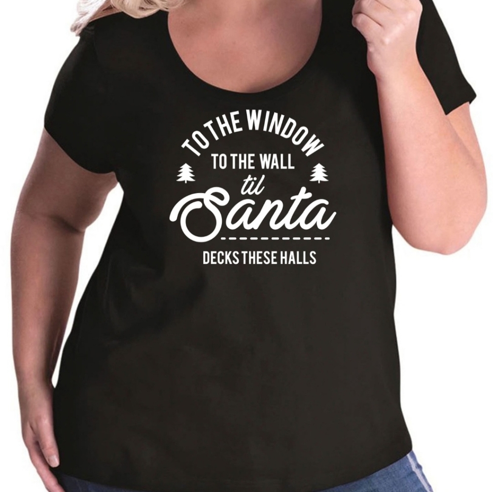 Funny Holiday Graphic Women's T Shirt sz M